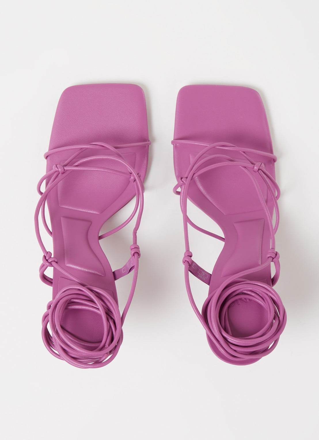 Mango Clara sandalette met knoopdetail - detail 4 roze