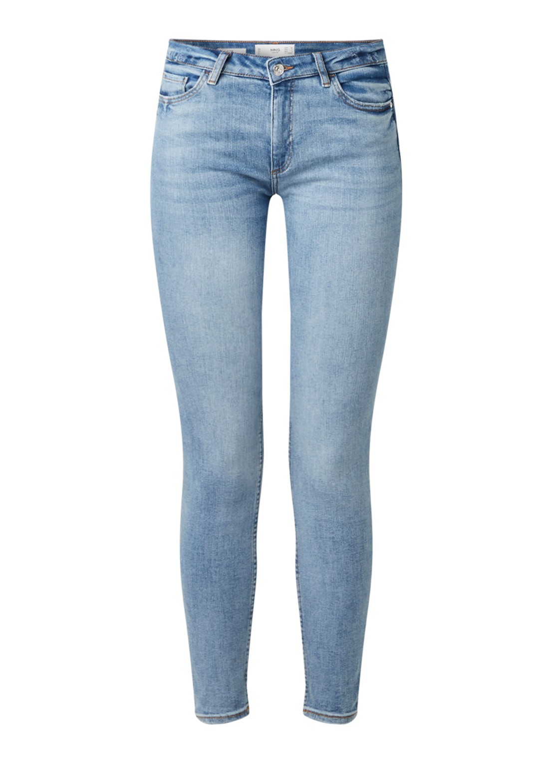 Mango Kim low waist super skinny fit jeans  - voorkant jeans