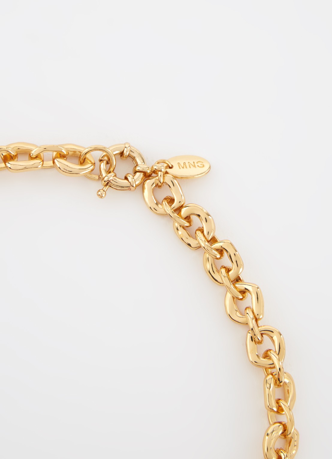 Mango Marie schakelketting - detail goud