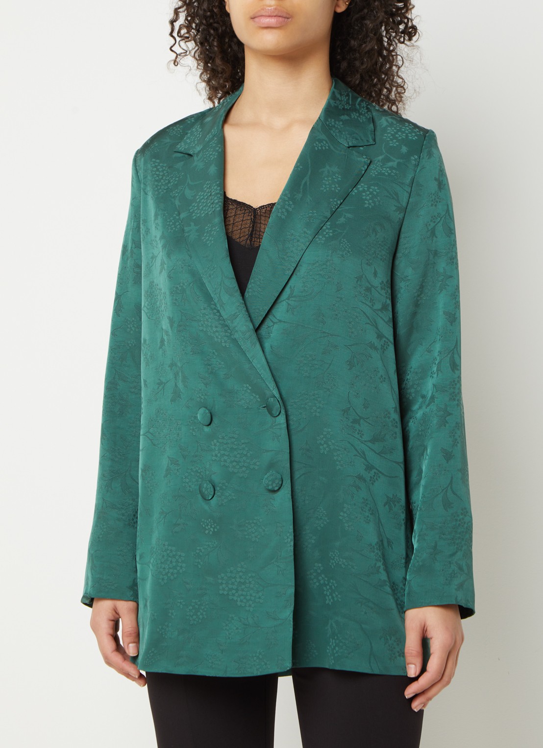 Mango WOMAN-BLAZER .-- TOPETI - detail 4 groen