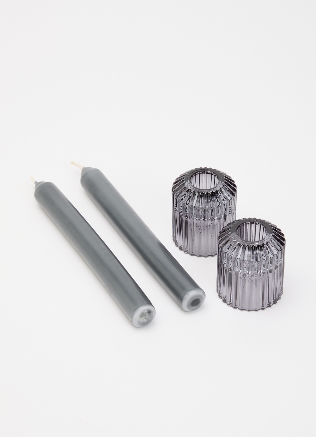 Mano Atelier Dinerkaars met houder set van 2  - voorkant 2 grijs