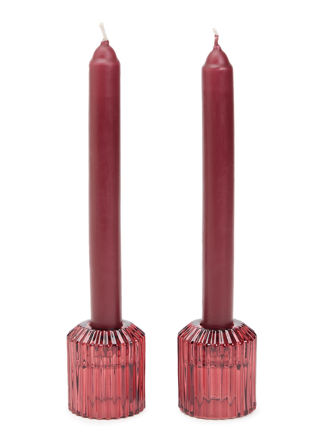Mano Atelier Dinerkaars met houder set van 2  - voorkant donkerrood