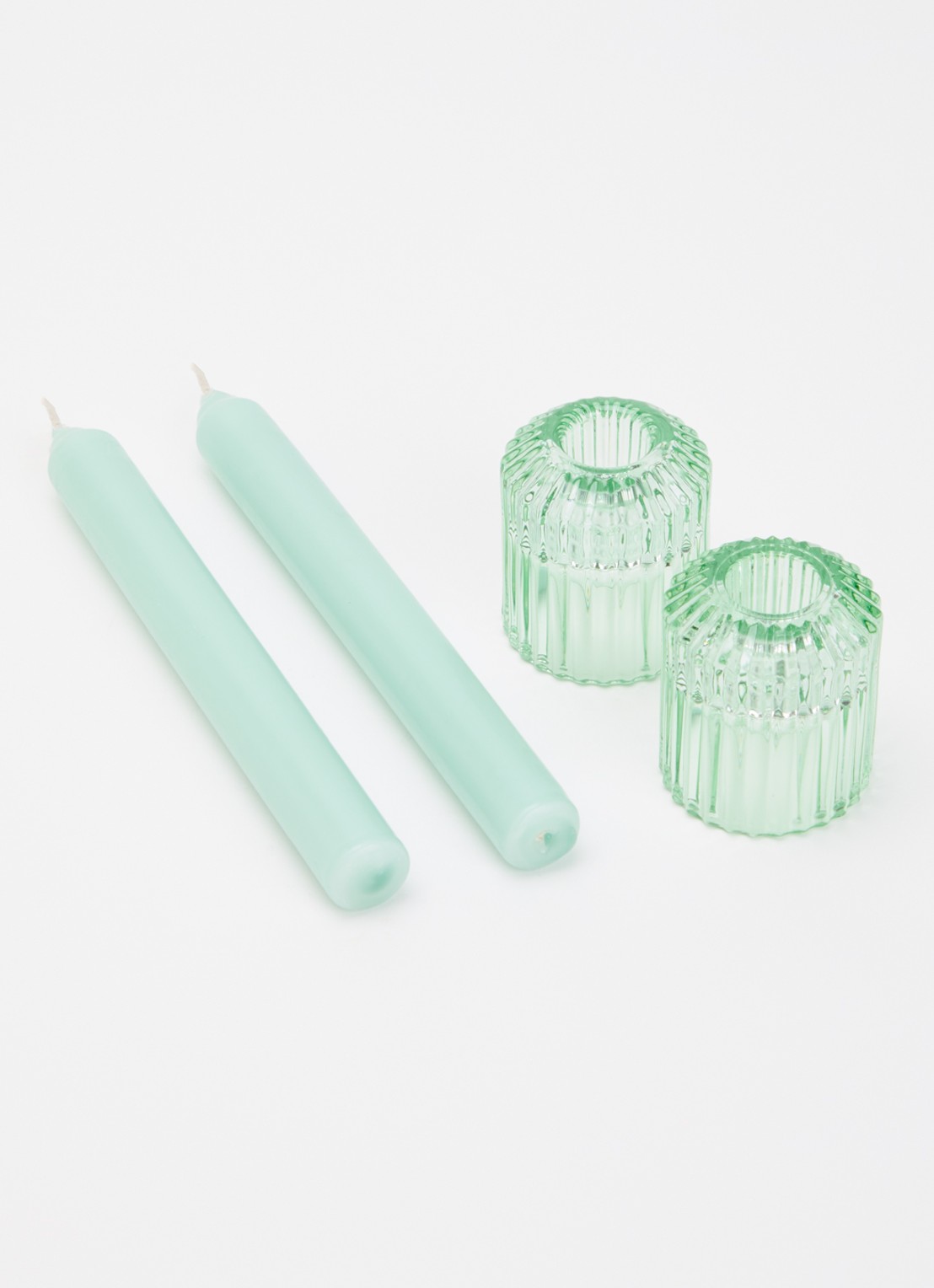 Mano Atelier Dinerkaars met houder set van 2  - voorkant 2 lichtgroen