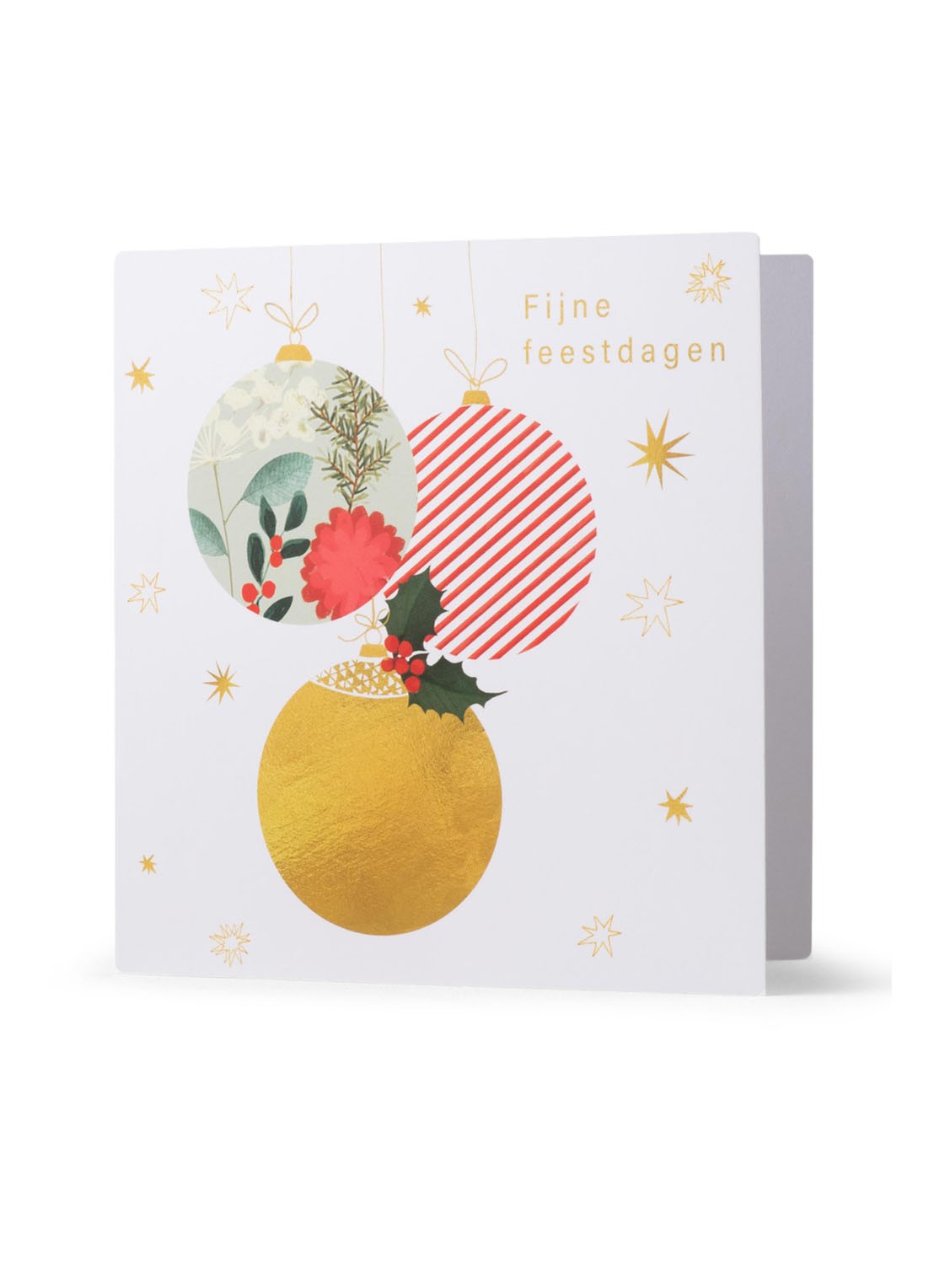 MAP Publishing Amnesty International Kerstbal kerstkaart - set van 8 inclusief enveloppen  - voorkant 2 multicolor