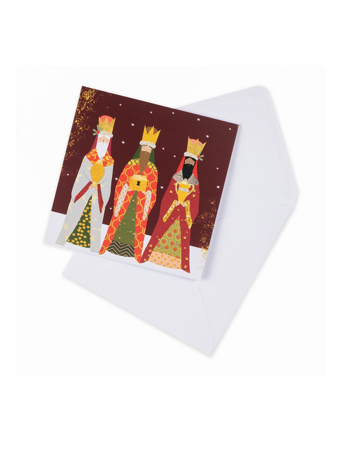 MAP Publishing Amnesty International Kerstkaarten Drie Koningen - set van 8 inclusief enveloppen - detail multicolor