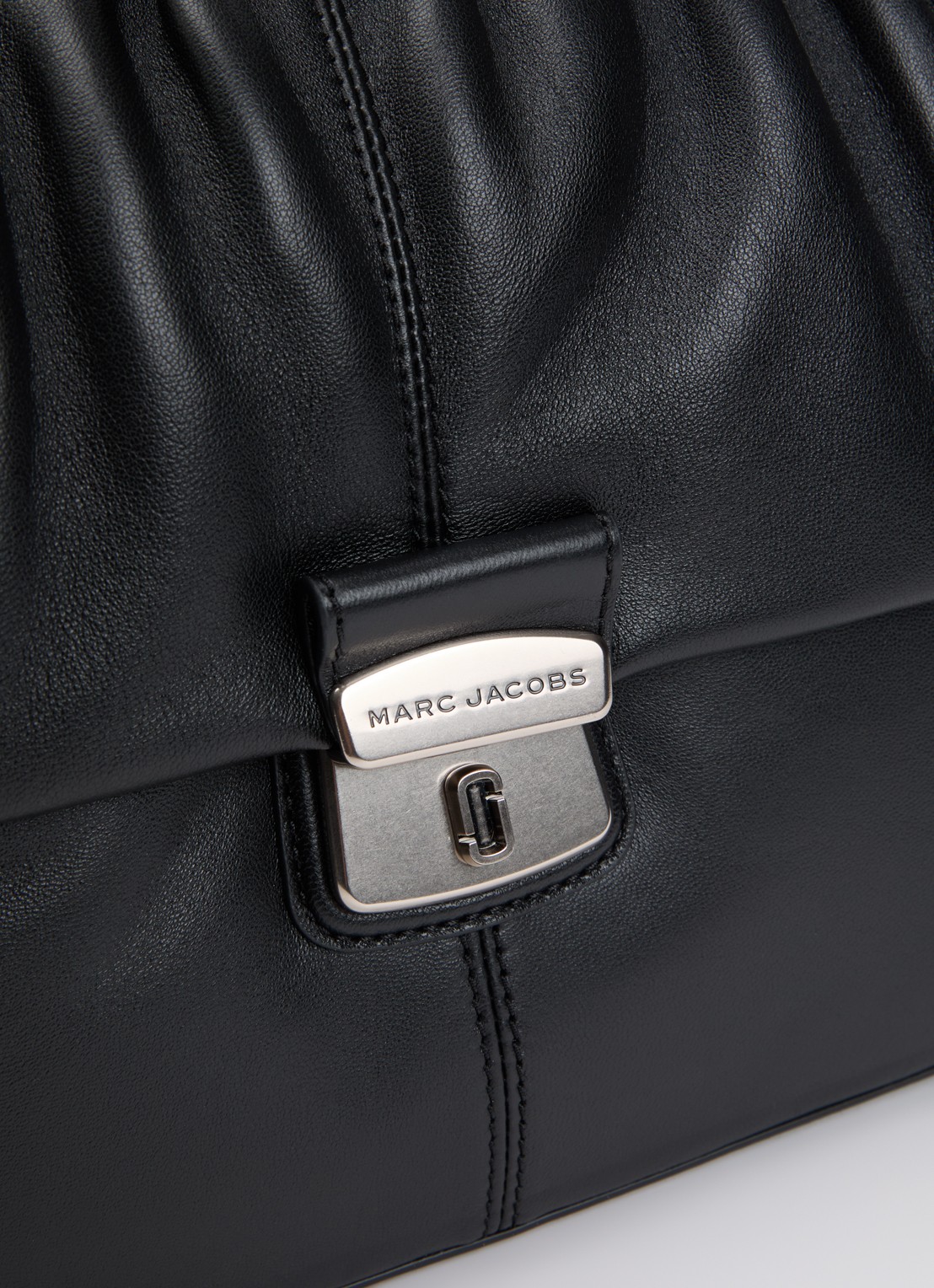 Marc Jacobs Christina schoudertas van lamsleer met afneembare schouderriem - detail 3 zwart