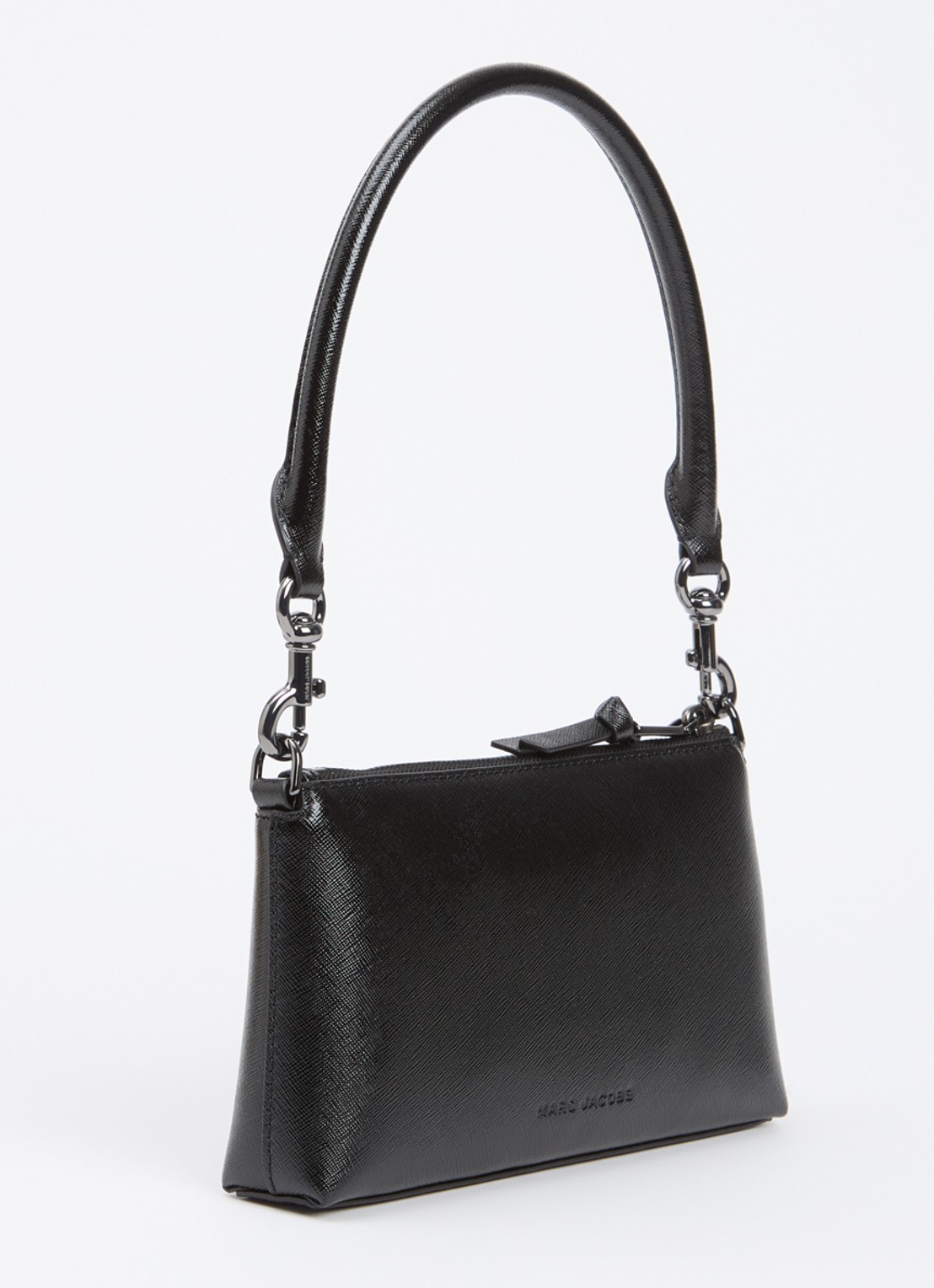 Marc Jacobs Le Pochette schoudertas van leer met afneembare schouderriem  - achterkant zwart