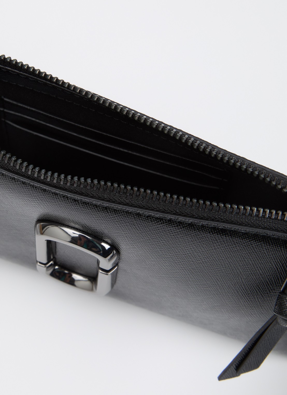 Marc Jacobs Le Pochette schoudertas van leer met afneembare schouderriem  - detail 2 zwart
