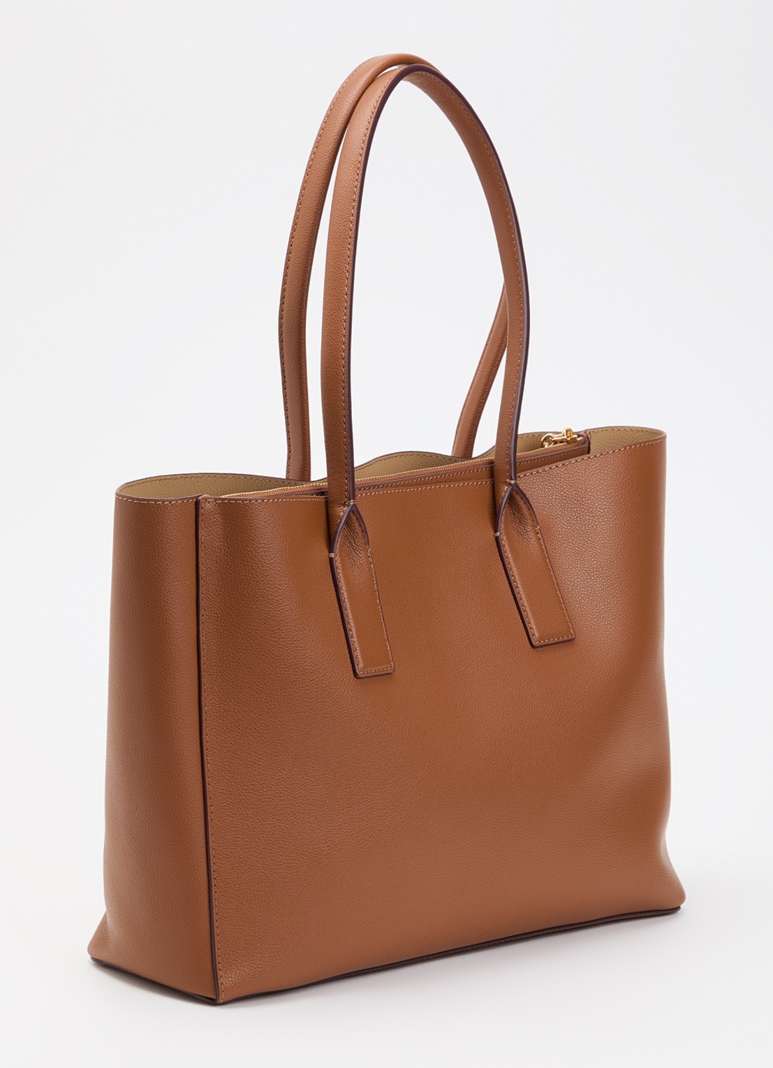 Marc Jacobs Pop J Marc Work shopper van leer met 13 inch laptopvak - achterkant 6 cognac