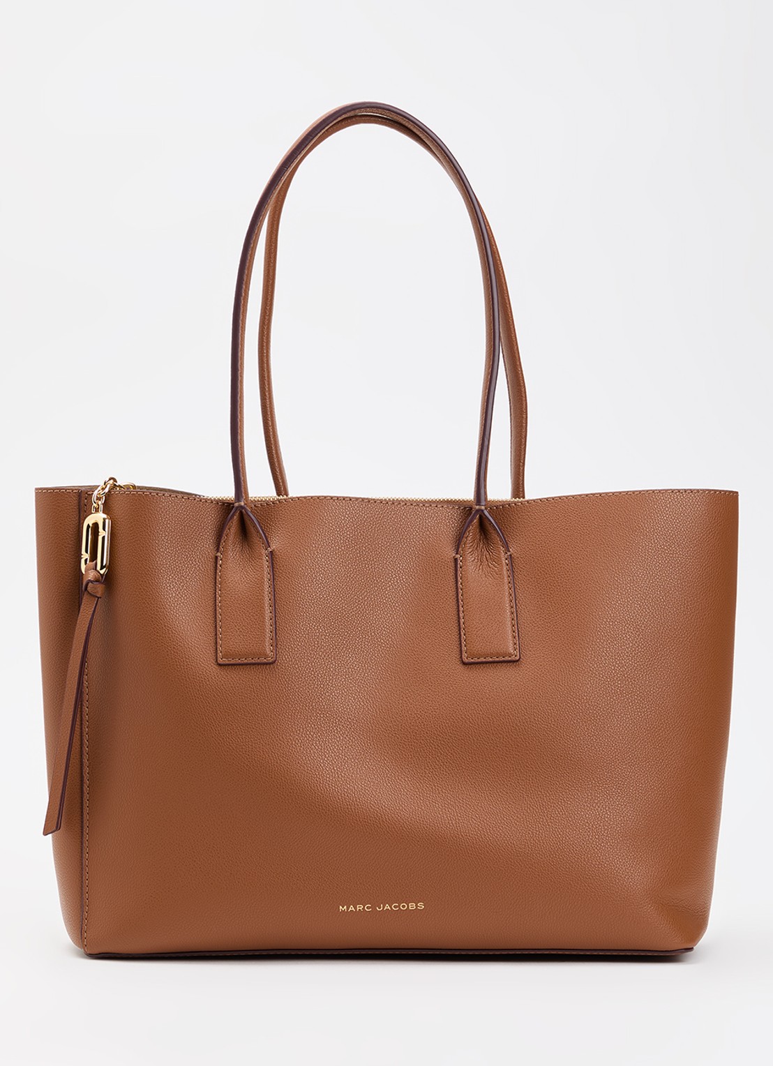 Marc Jacobs Pop J Marc Work shopper van leer met 13 inch laptopvak - voorkant 5 cognac