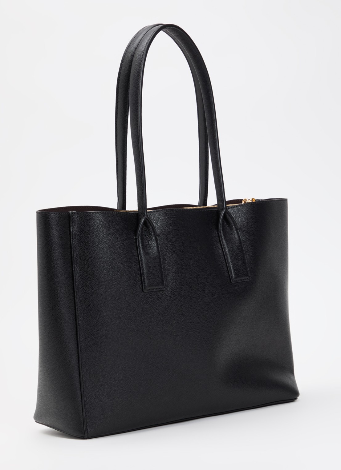 Marc Jacobs Pop J Marc Work shopper van leer met 13 inch laptopvak - achterkant 6 zwart