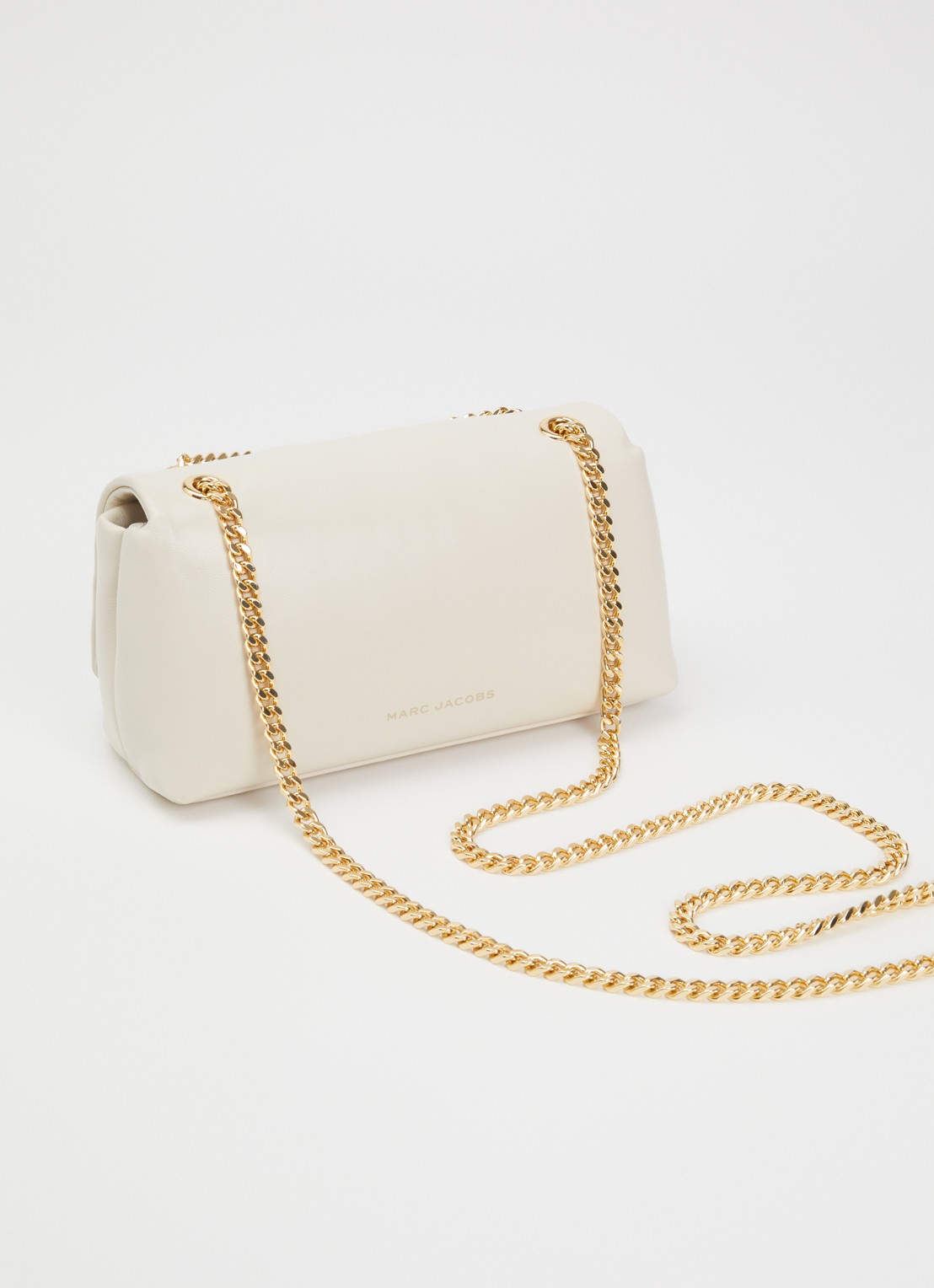 Marc Jacobs Scene Chain Mini schoudertas van lamsleer - achterkant 6 ivoor