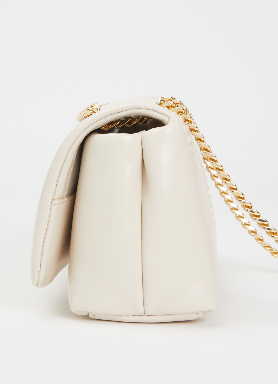 Marc Jacobs Scene Chain Mini schoudertas van lamsleer - detail 2 ivoor