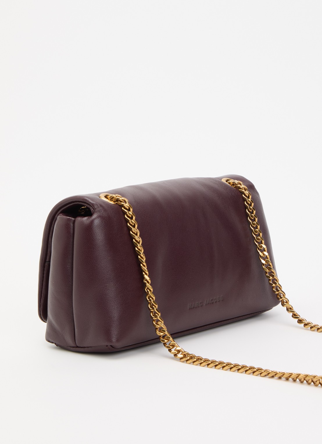 Marc Jacobs Scene Chain Mini schoudertas van lamsleer - achterkant 6 aubergine