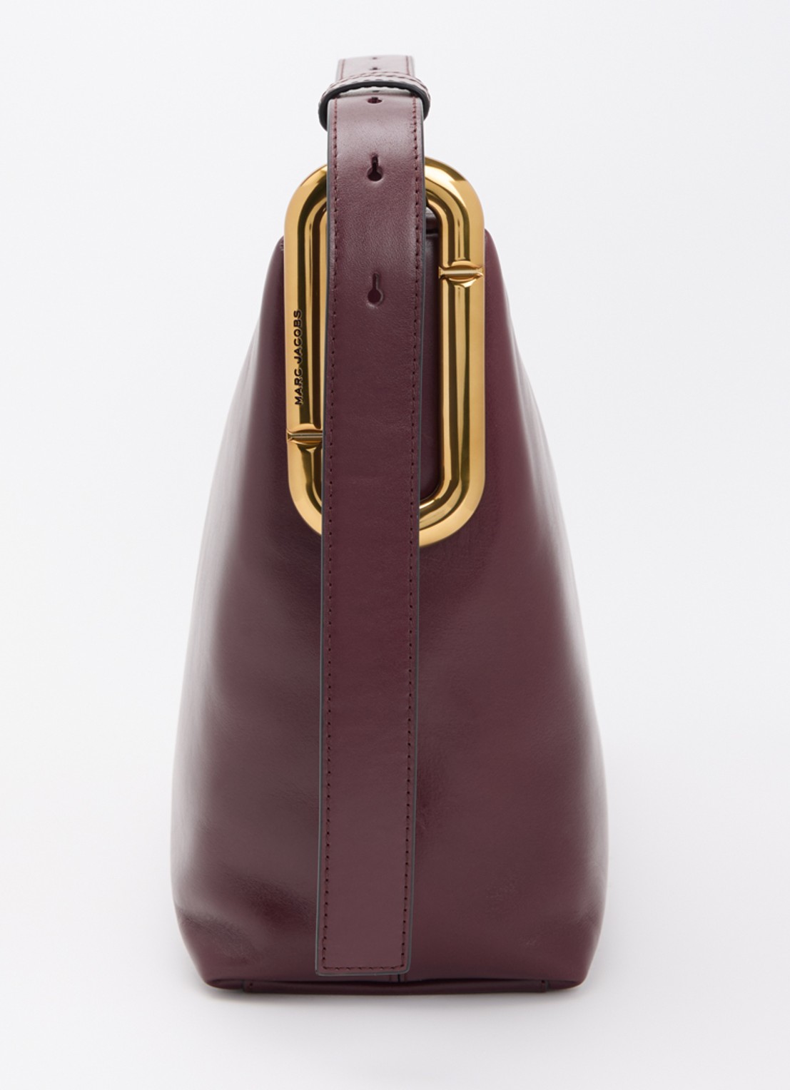 Marc Jacobs Scene Large schoudertas van leer met verstelbare schouderriem - detail 3 bordeauxrood