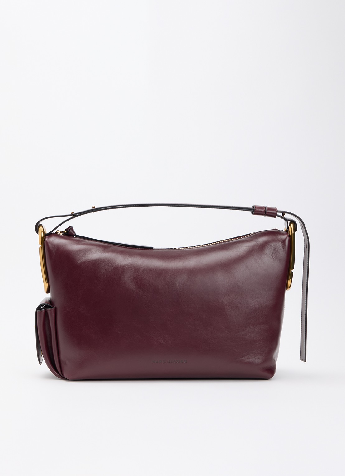 Marc Jacobs Scene Large schoudertas van leer met verstelbare schouderriem - voorkant 6 bordeauxrood