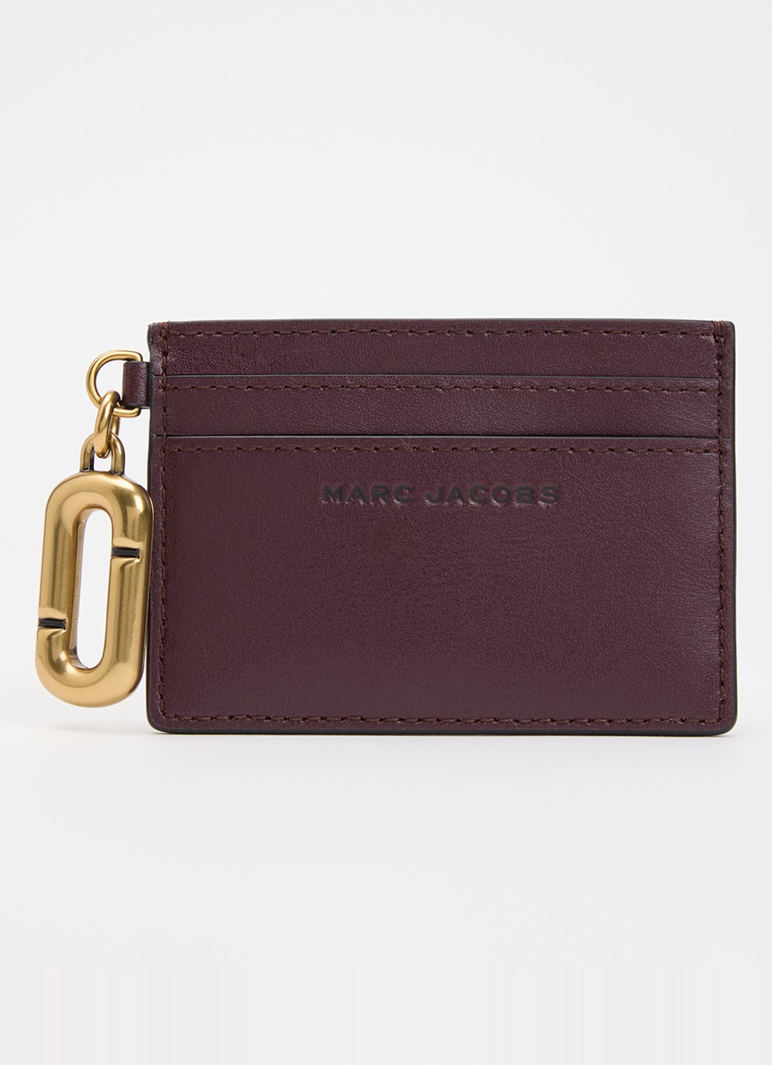 Marc Jacobs Scene pasjeshouder van leer - voorkant 2 bordeauxrood