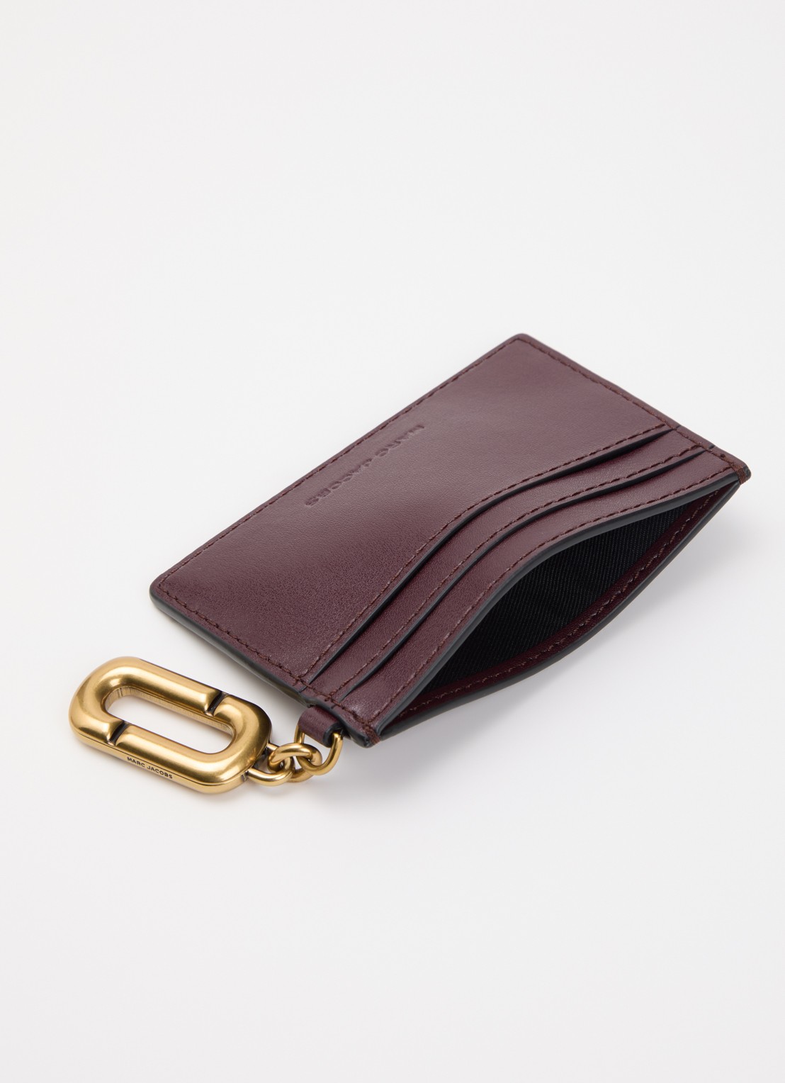Marc Jacobs Scene pasjeshouder van leer - voorkant 3 bordeauxrood