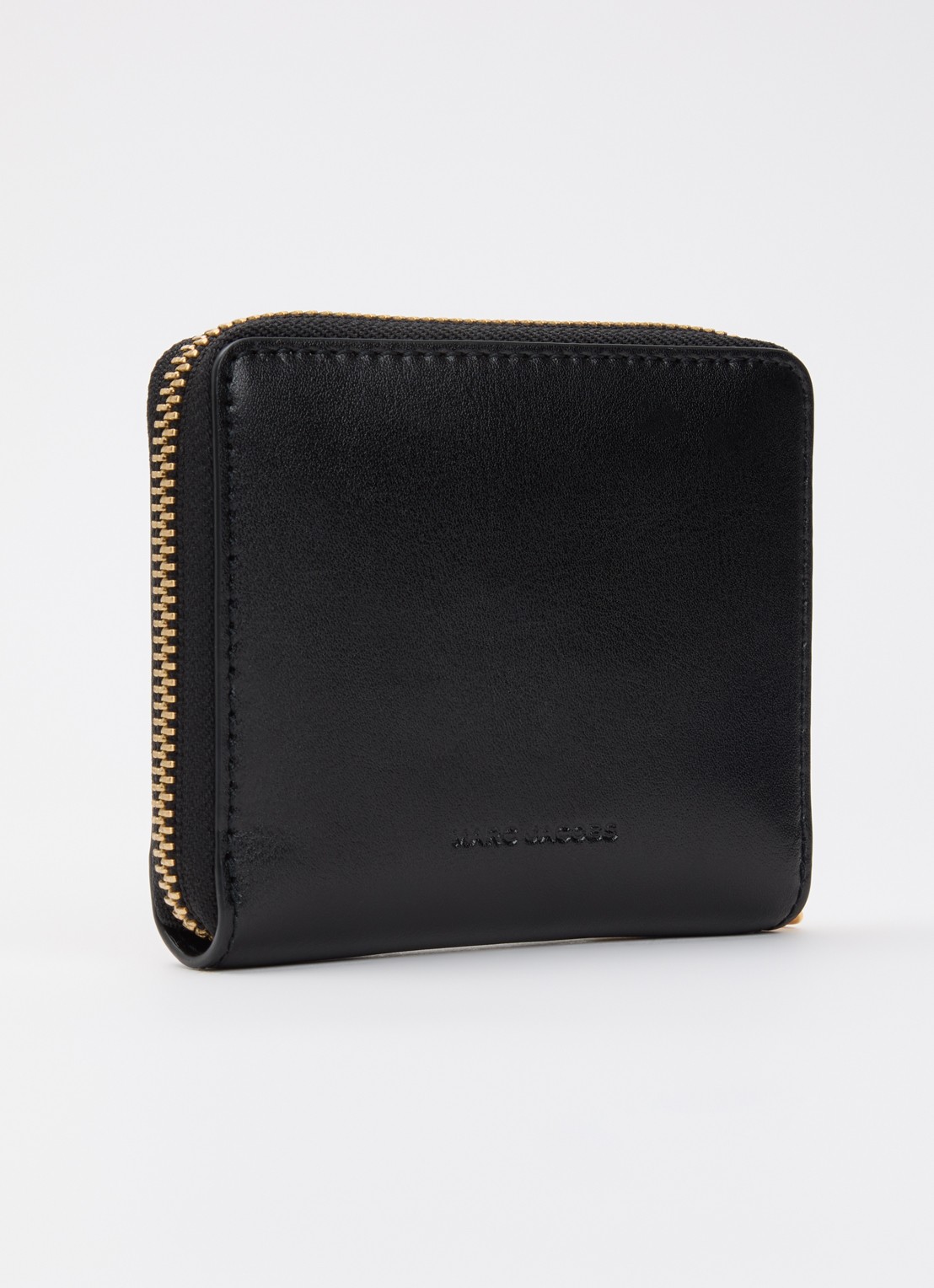 Marc Jacobs Scene slim compact portemonnee van leer - achterkant 3 zwart