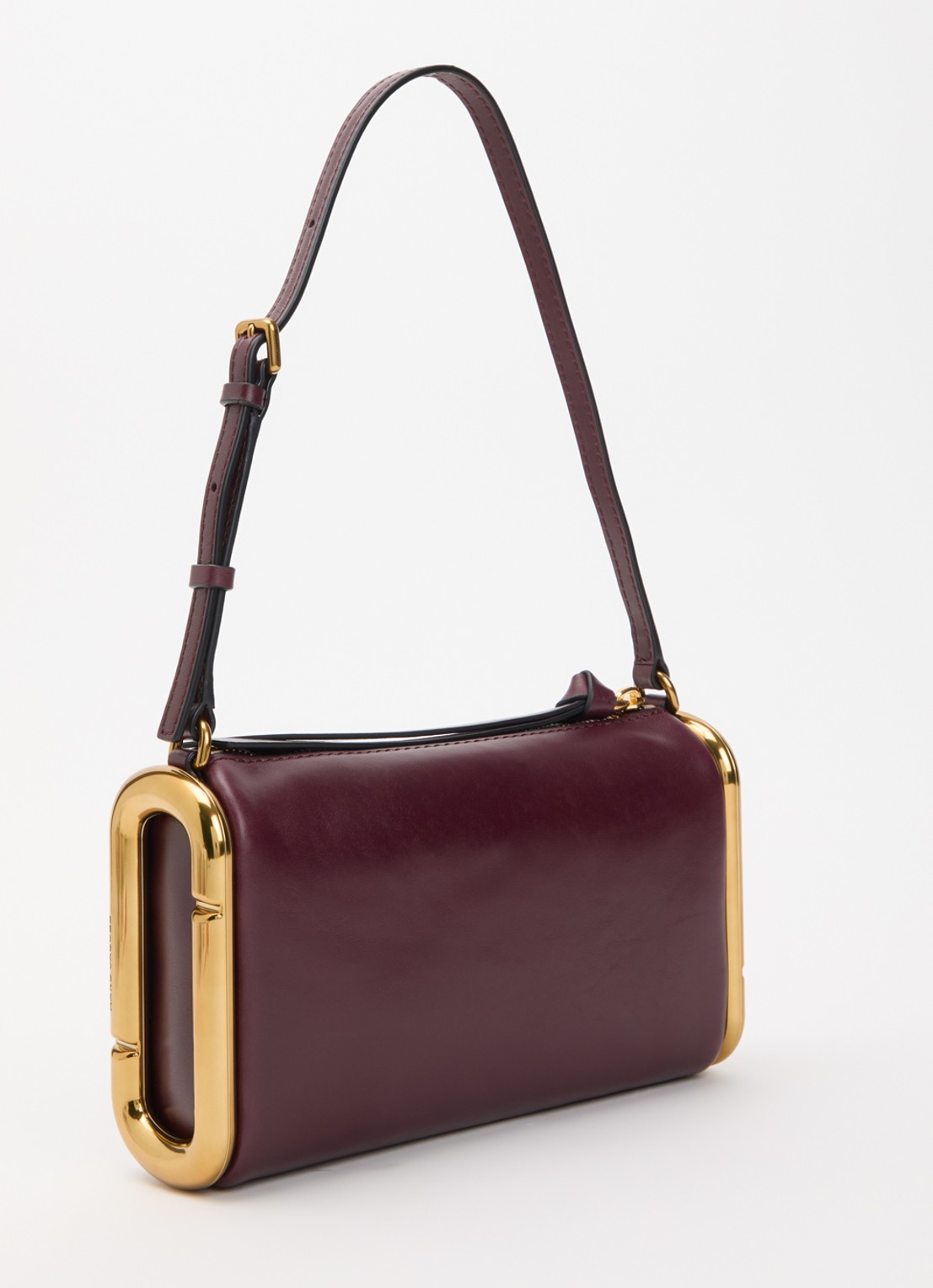 Marc Jacobs Scene small schoudertas van leer met logo  - achterkant 5 aubergine