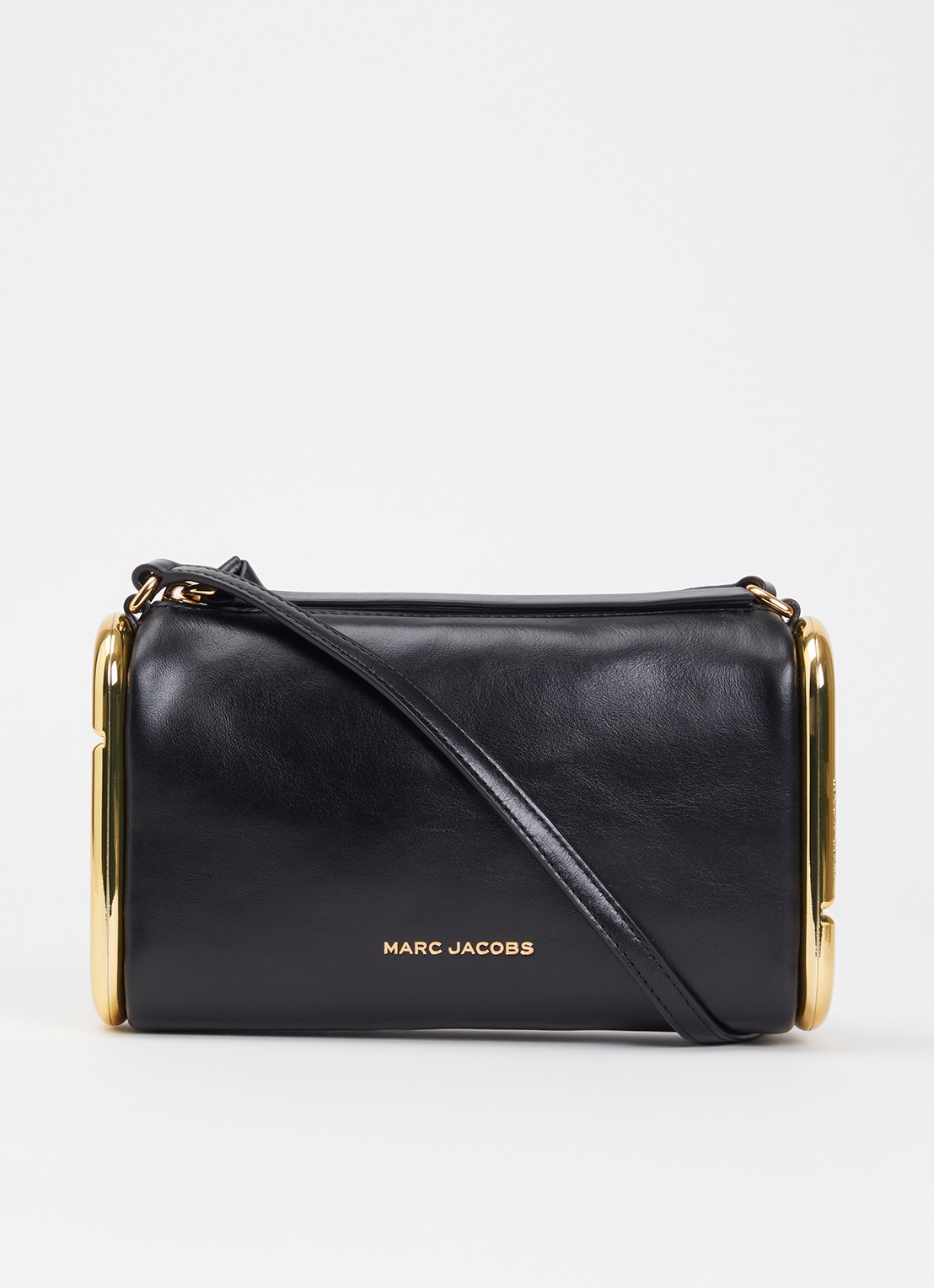 Marc Jacobs Scene Small schoudertas van leer met verstelbare schouderriem - voorkant zwart