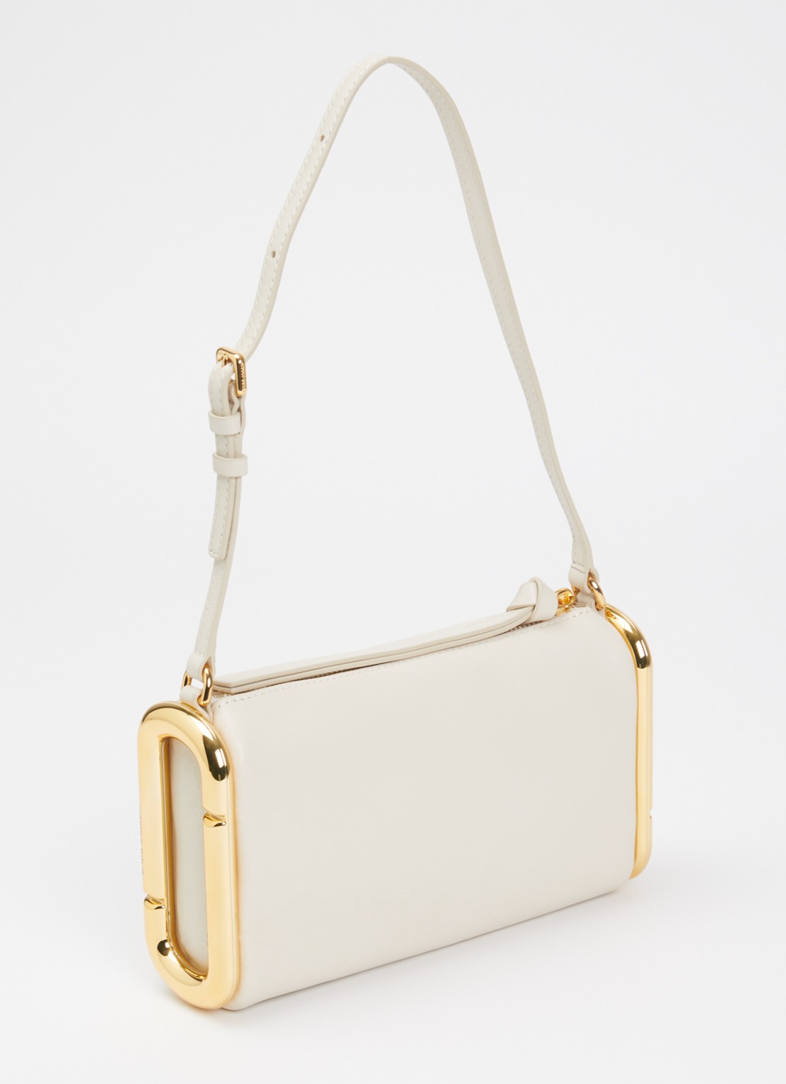 Marc Jacobs Scene Small schoudertas van leer met verstelbare schouderriem - achterkant creme
