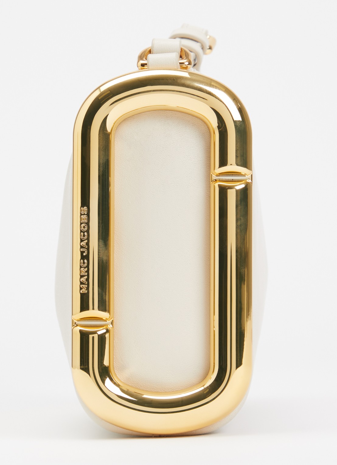 Marc Jacobs Scene Small schoudertas van leer met verstelbare schouderriem - detail 4 creme