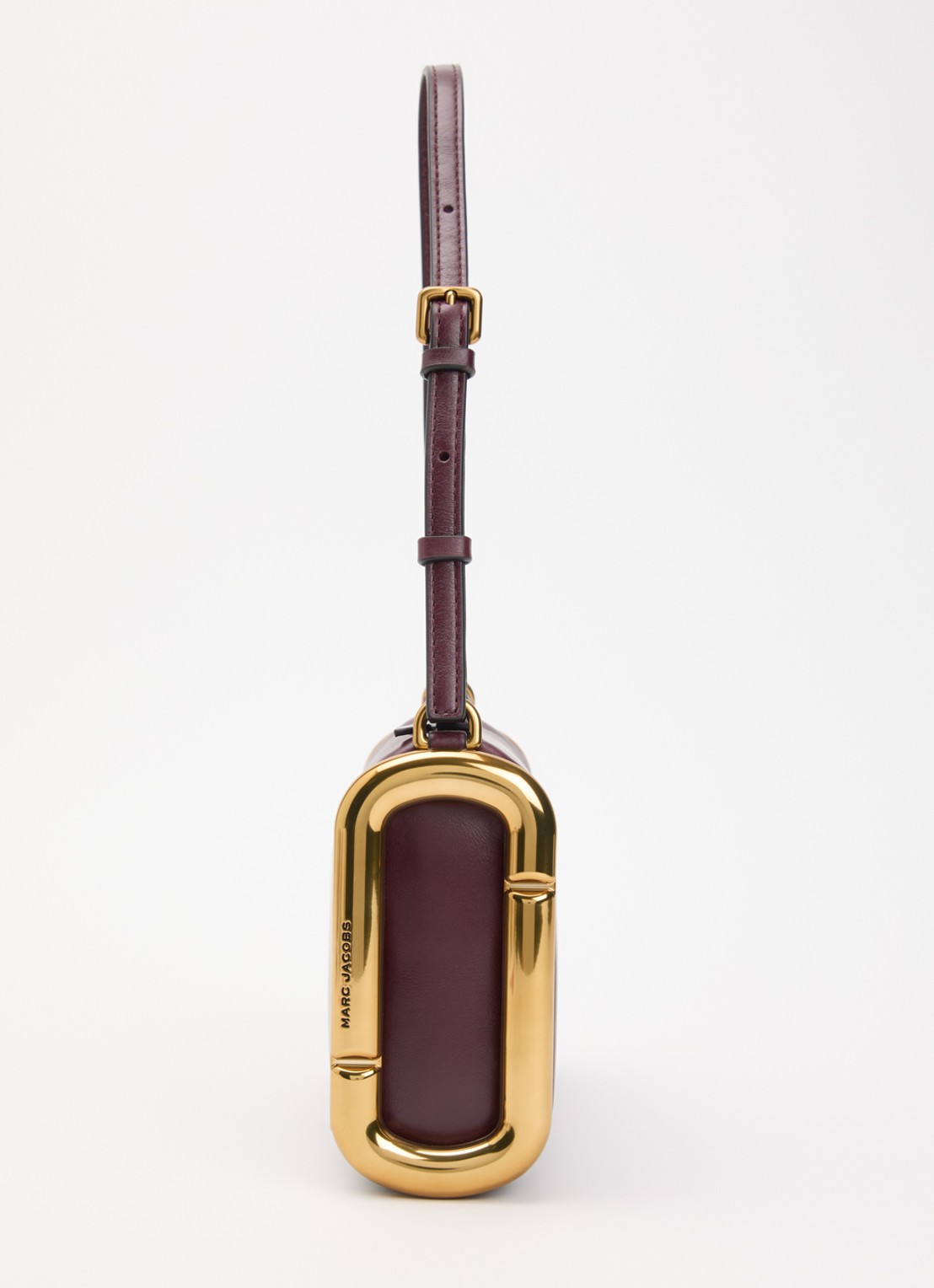 Marc Jacobs Scene Small schoudertas van leer met verstelbare schouderriem - detail 4 aubergine