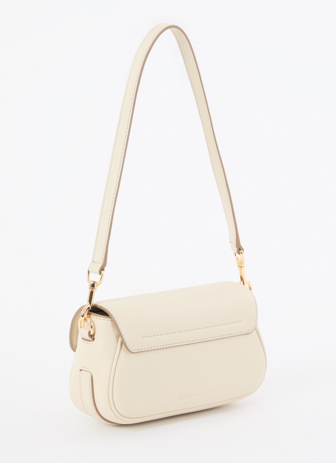 Marc Jacobs Small schoudertas van leer met afneembare schouderriem - achterkant wit