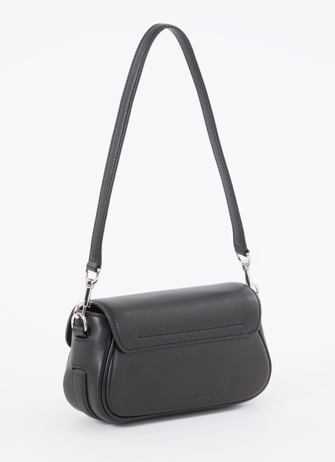Marc Jacobs Small schoudertas van leer met afneembare schouderriem - achterkant 4 zwart