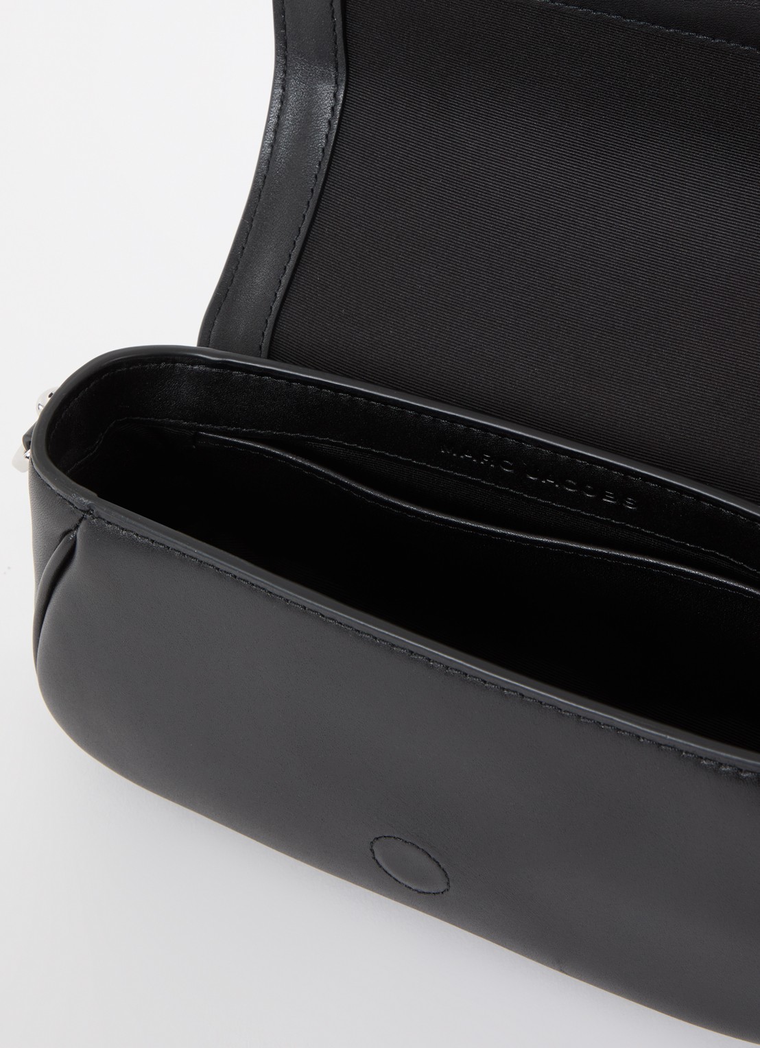 Marc Jacobs Small schoudertas van leer met afneembare schouderriem - detail 5 zwart