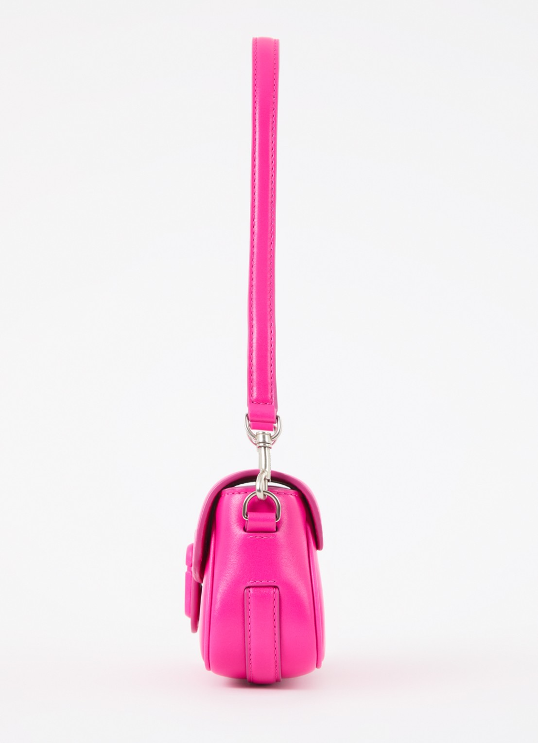 Marc Jacobs Small schoudertas van leer met afneembare schouderriem - detail 3 fuchsia