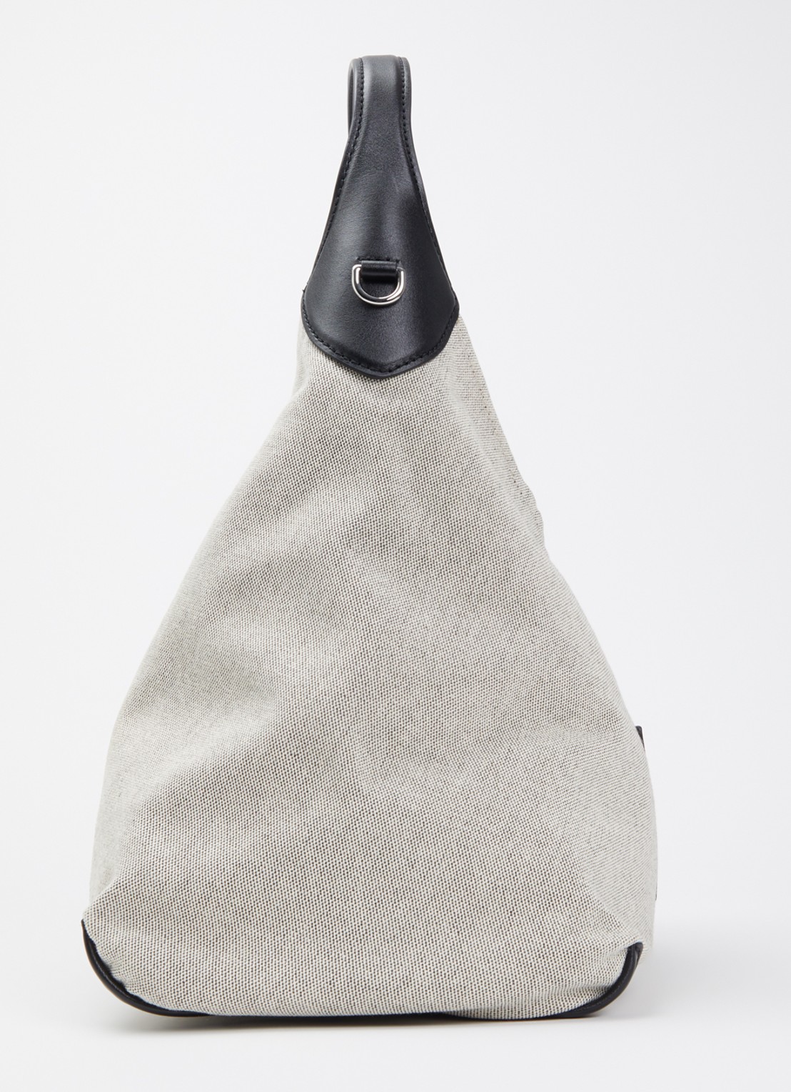 Marc Jacobs The Belted Sack shopper van canvas met leren details - detail 3 ivoor