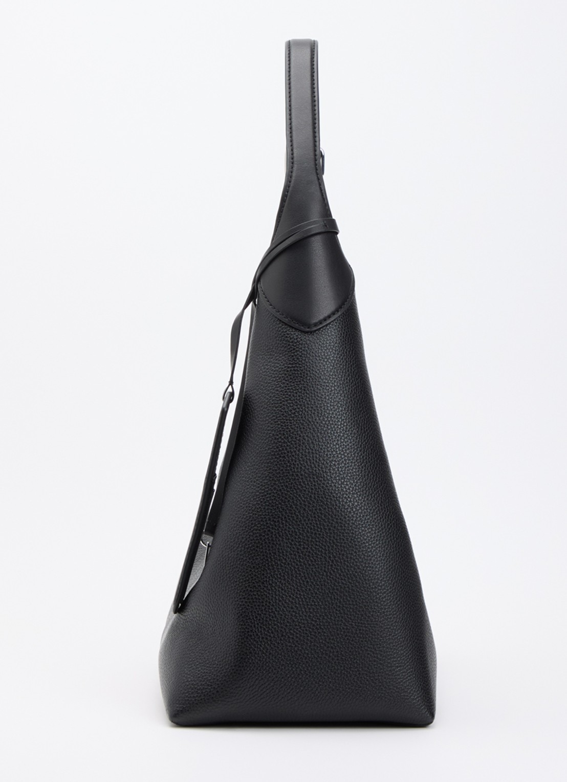 Marc Jacobs The Belted Sack shopper van leer met verstelbare schouderriem - detail 3 zwart