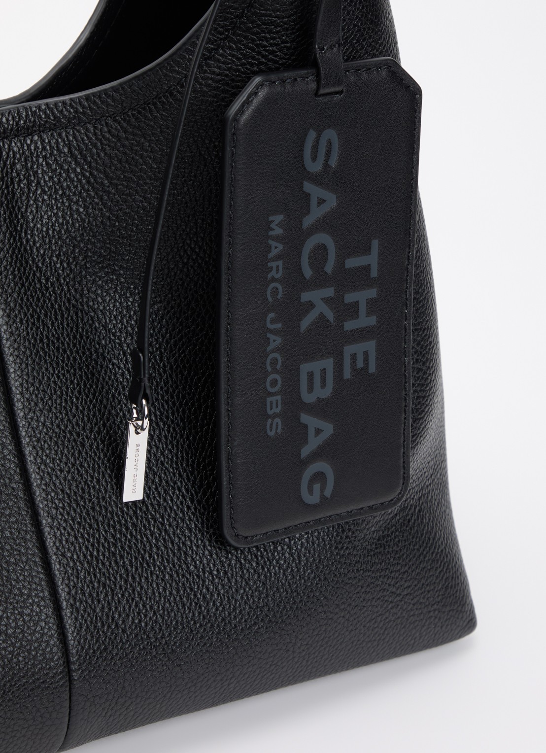 Marc Jacobs The Belted Sack shopper van leer met verstelbare schouderriem - detail 4 zwart
