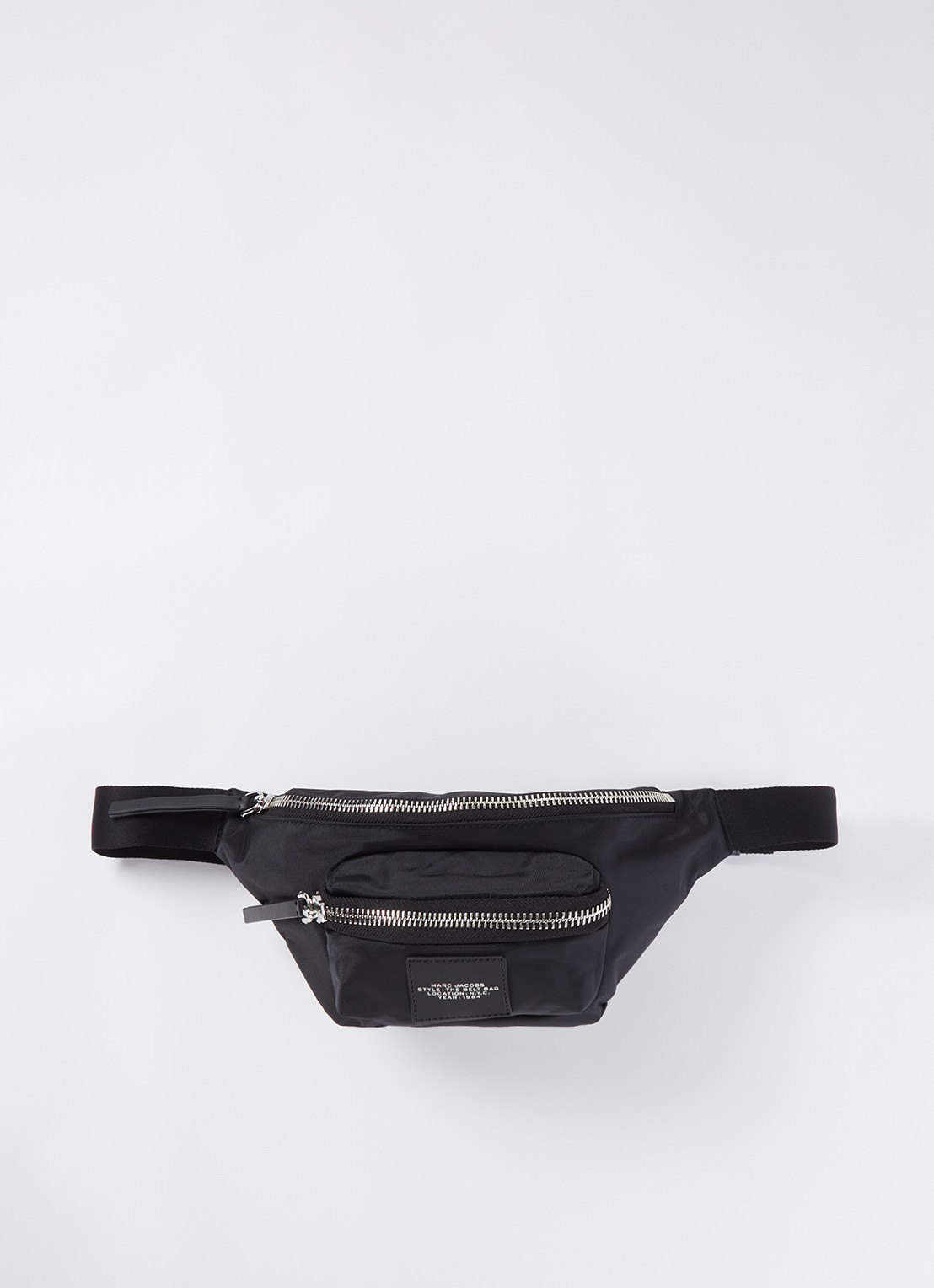 Marc Jacobs The Biker heuptas met logo - voorkant 2 zwart