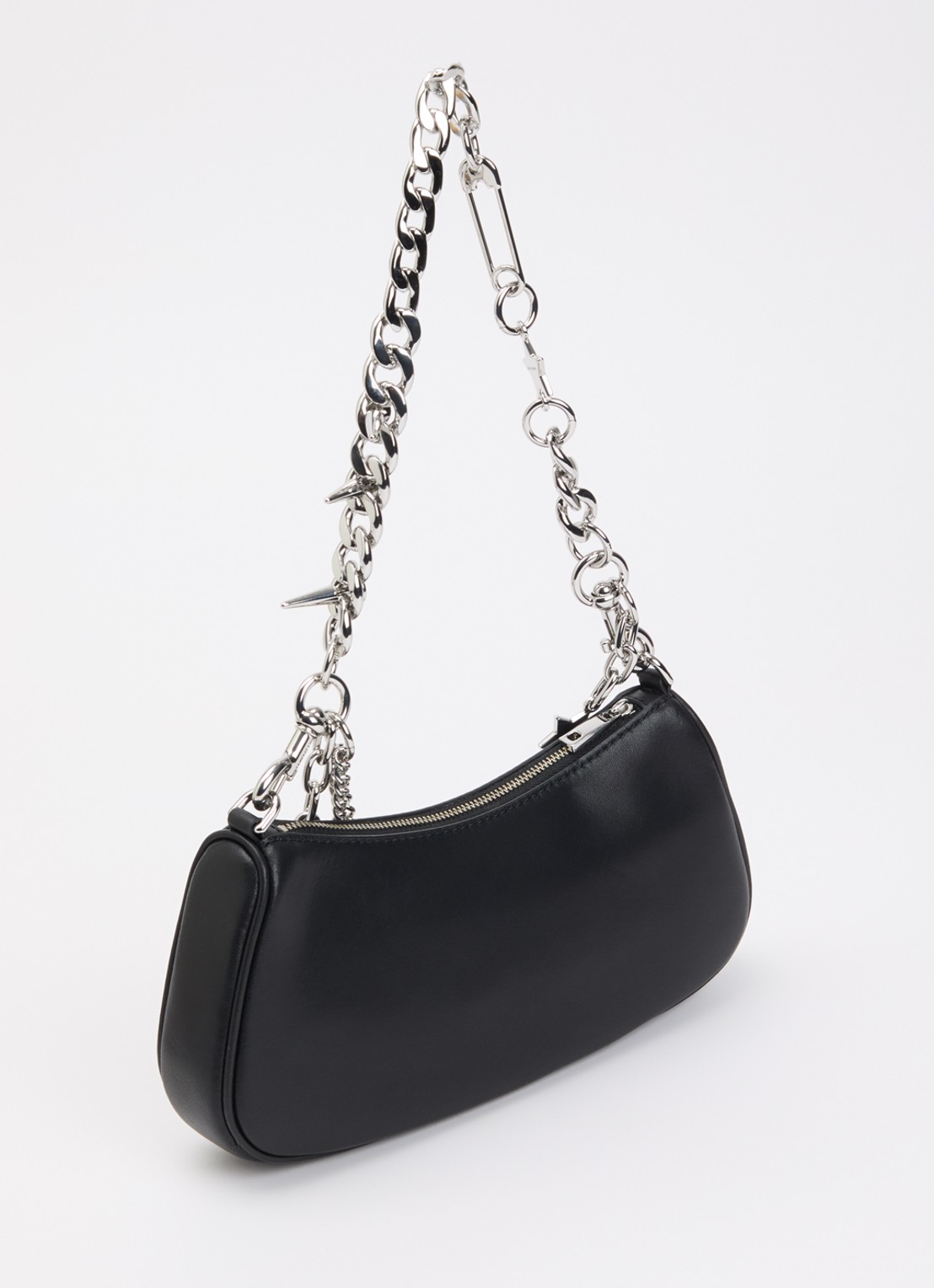 Marc Jacobs The charm schoudertas van leer met afneembare schouderriem - achterkant zwart