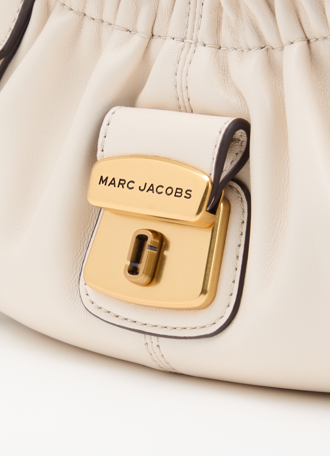 Marc Jacobs The Cristina Small Satchel handtas van leer - detail 5 ivoor