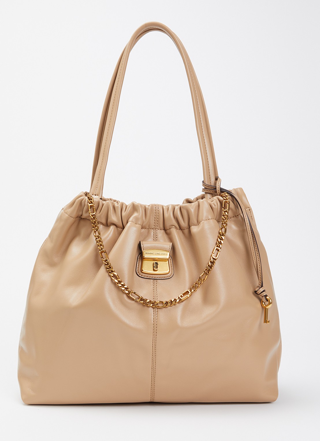 Marc Jacobs The Cristina Tote schoudertas van lamsleer - voorkant 6 camel