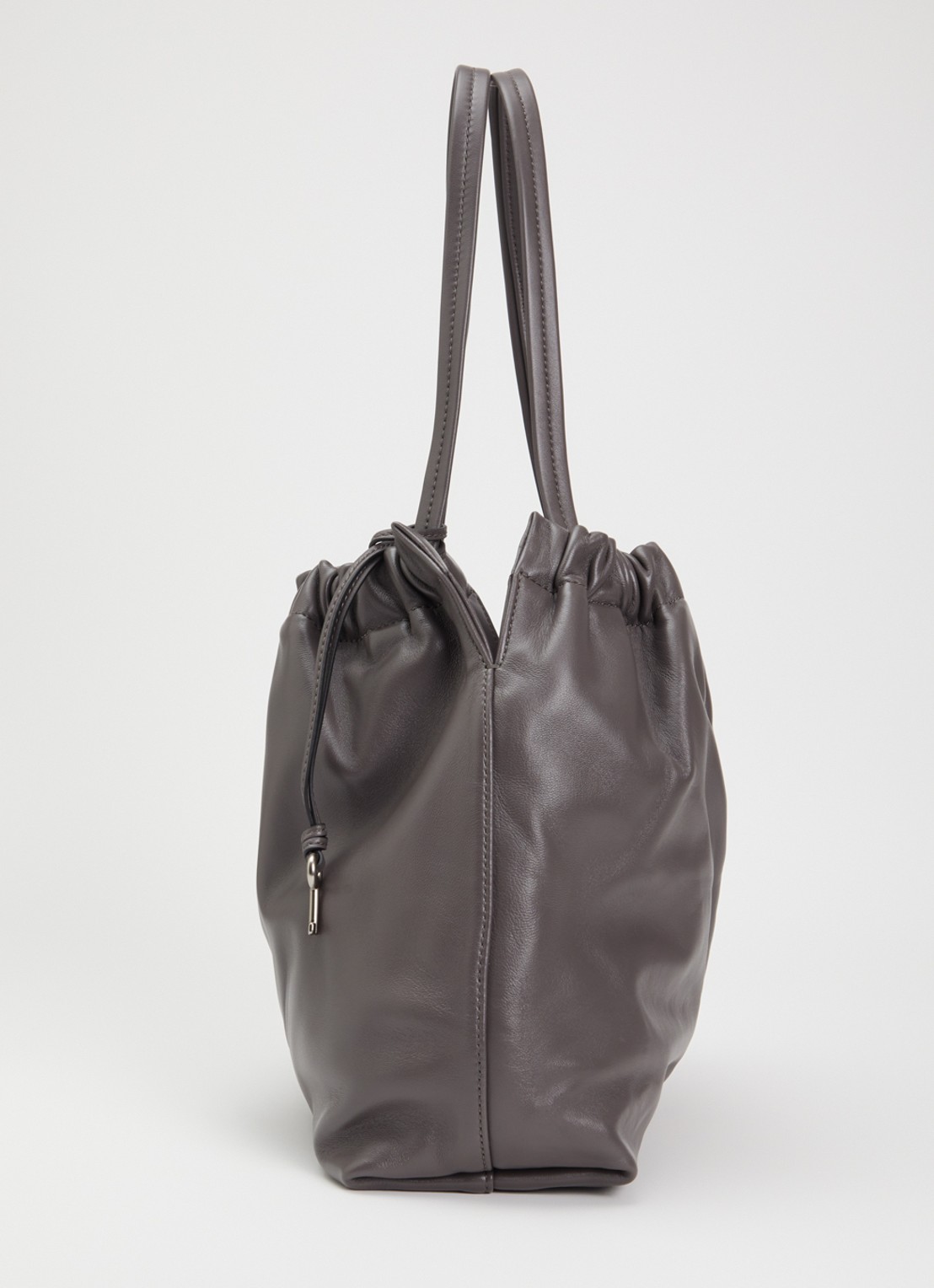 Marc Jacobs The Cristina Tote schoudertas van lamsleer - detail 3 donkergrijs