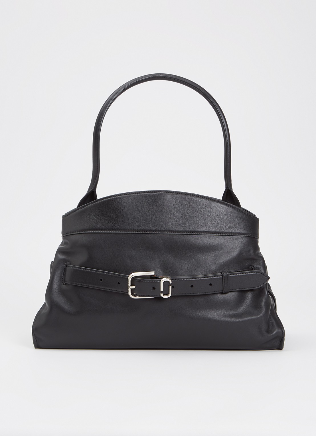 Marc Jacobs The Dakota Satchel schoudertas van leer - voorkant zwart