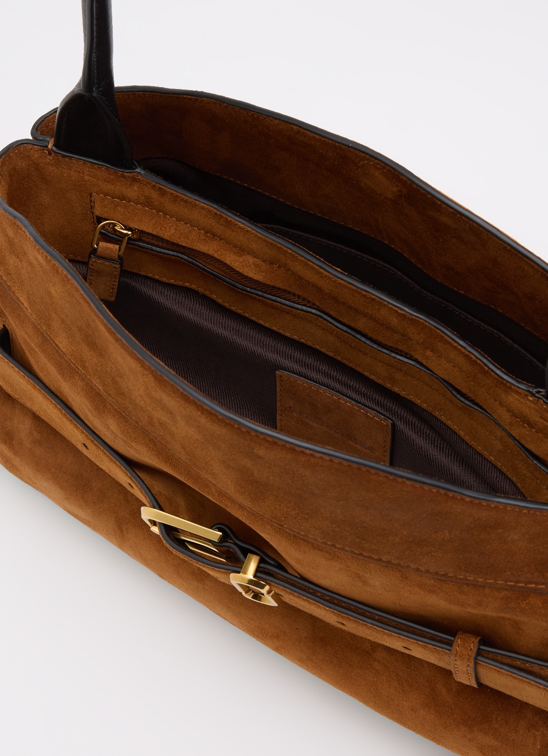 Marc Jacobs The Dakota Satchel schoudertas van suède  - detail 4 koper