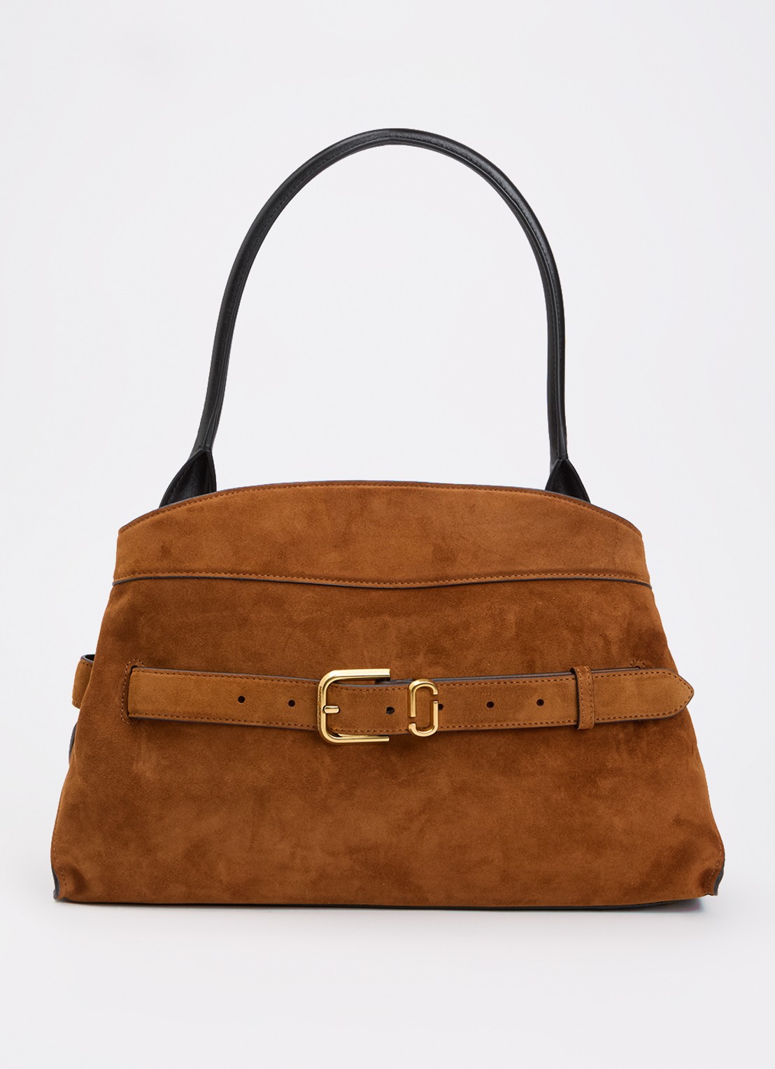 Marc Jacobs The Dakota Satchel schoudertas van suède  - voorkant koper
