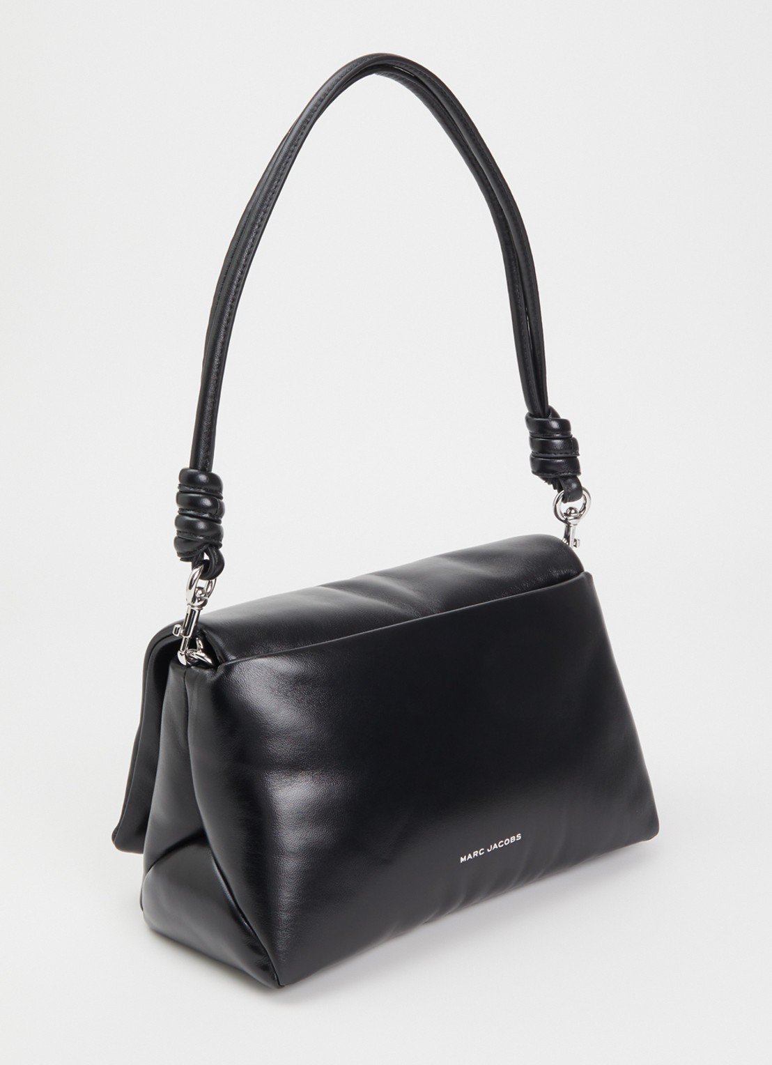Marc Jacobs The Dual Puffy schoudertas van lamsleer met afneembare schouderriem - achterkant 6 zwart