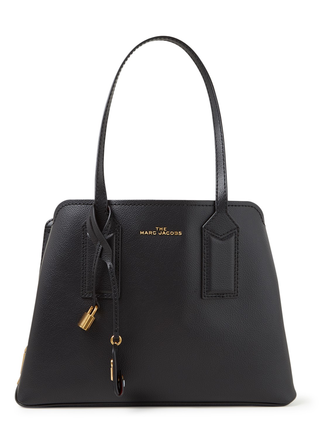 Marc Jacobs The Editor schoudertas van leer - voorkant 4 zwart