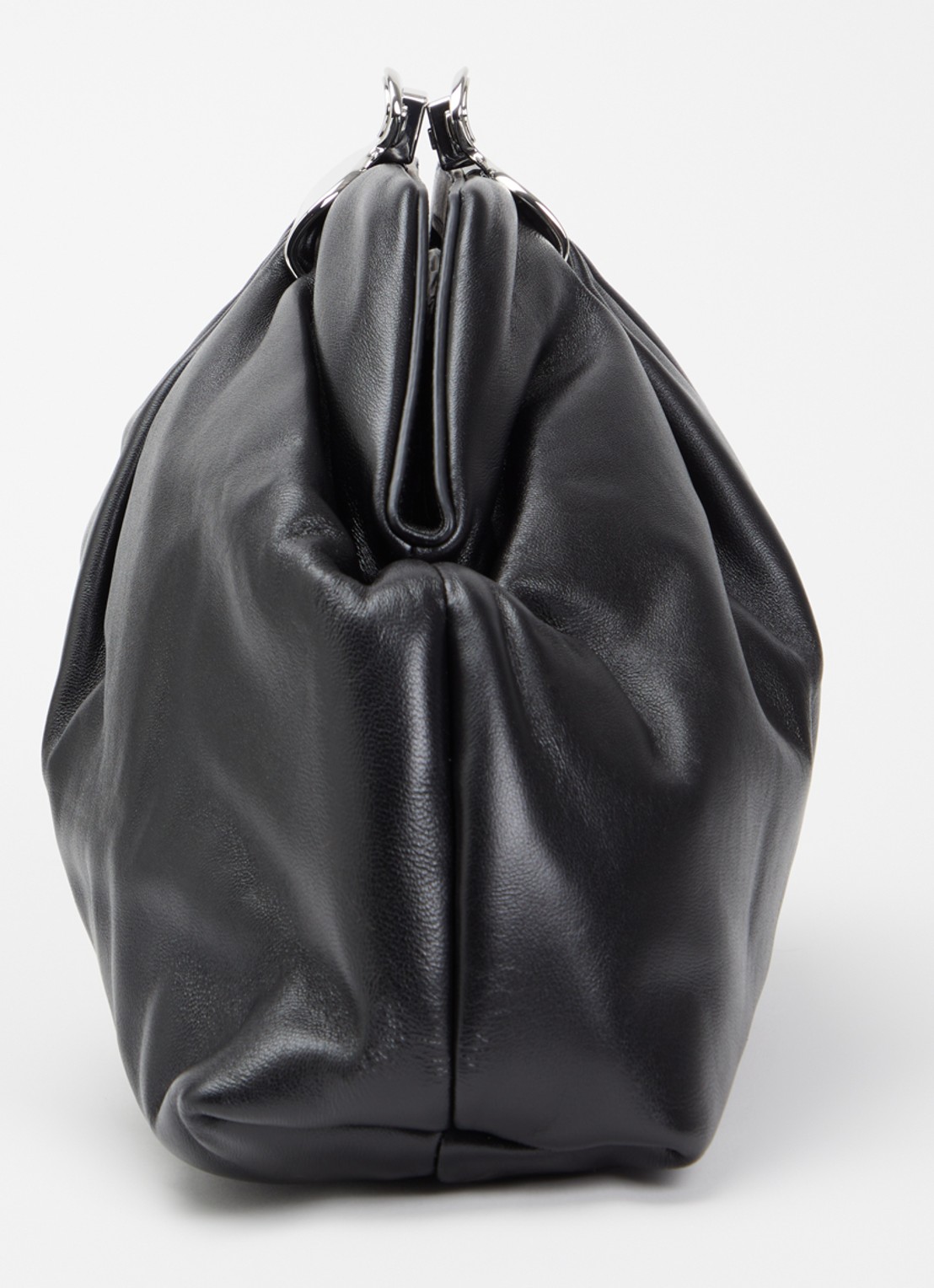 Marc Jacobs The Glam clutch van leer - detail 3 zwart