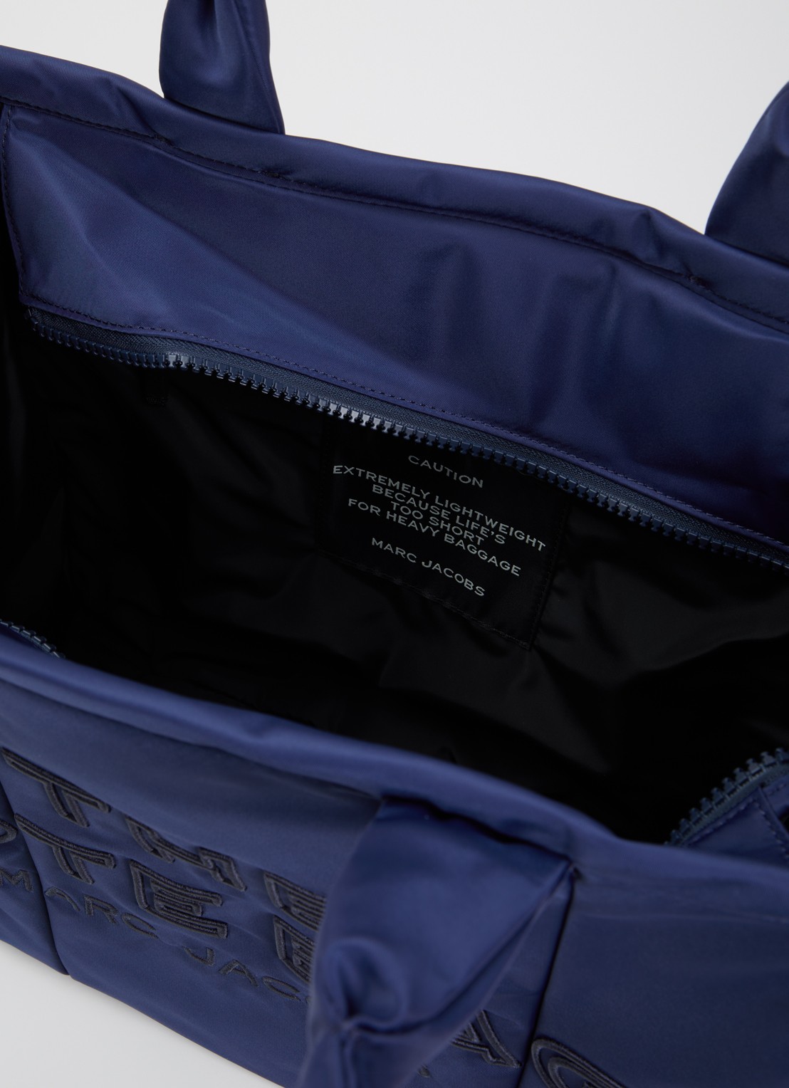 Marc Jacobs The Large Tote schoudertas met logo - detail 2 royalblauw