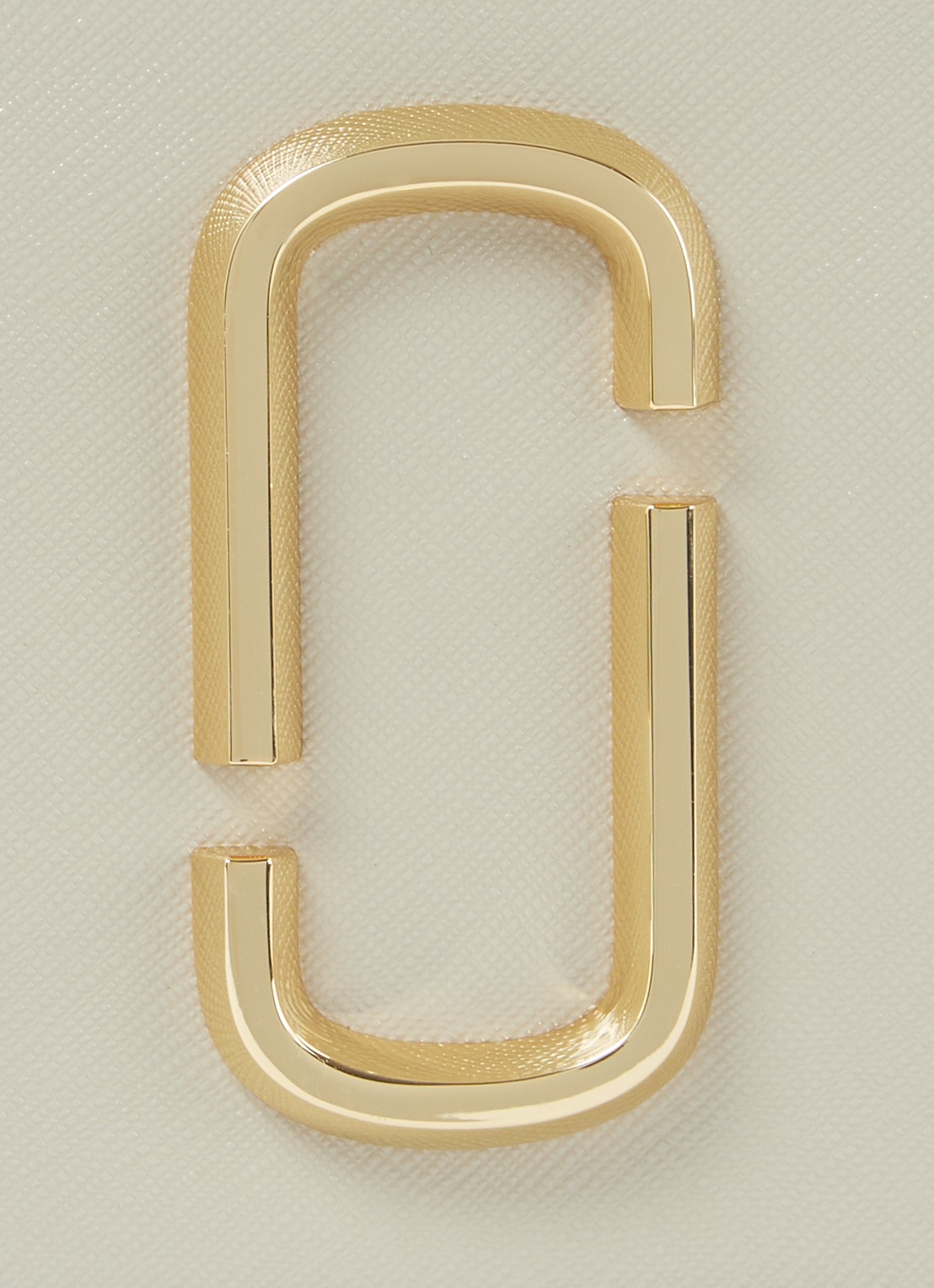 Marc Jacobs The Logo Strap Snapshot cameratas van leer - detail 3 ivoor