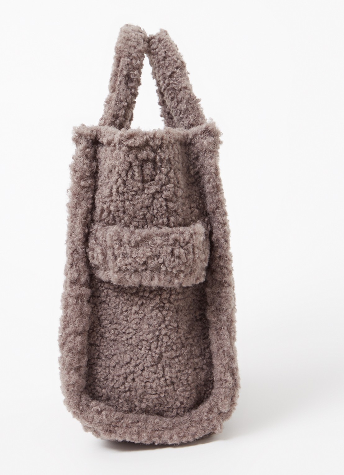 Marc Jacobs The Medium Tote handtas van teddy met logo - detail 6 taupe