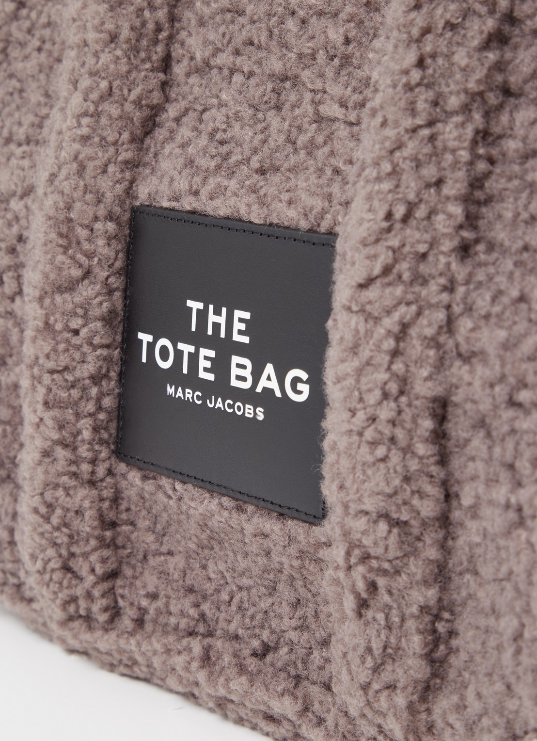 Marc Jacobs The Medium Tote handtas van teddy met logo - detail 7 taupe